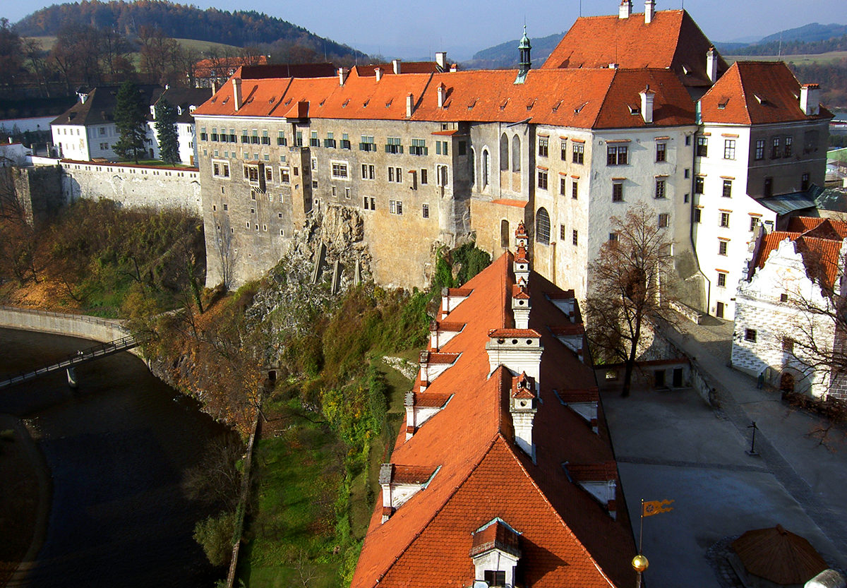 Замковый комплекс, вид сверху